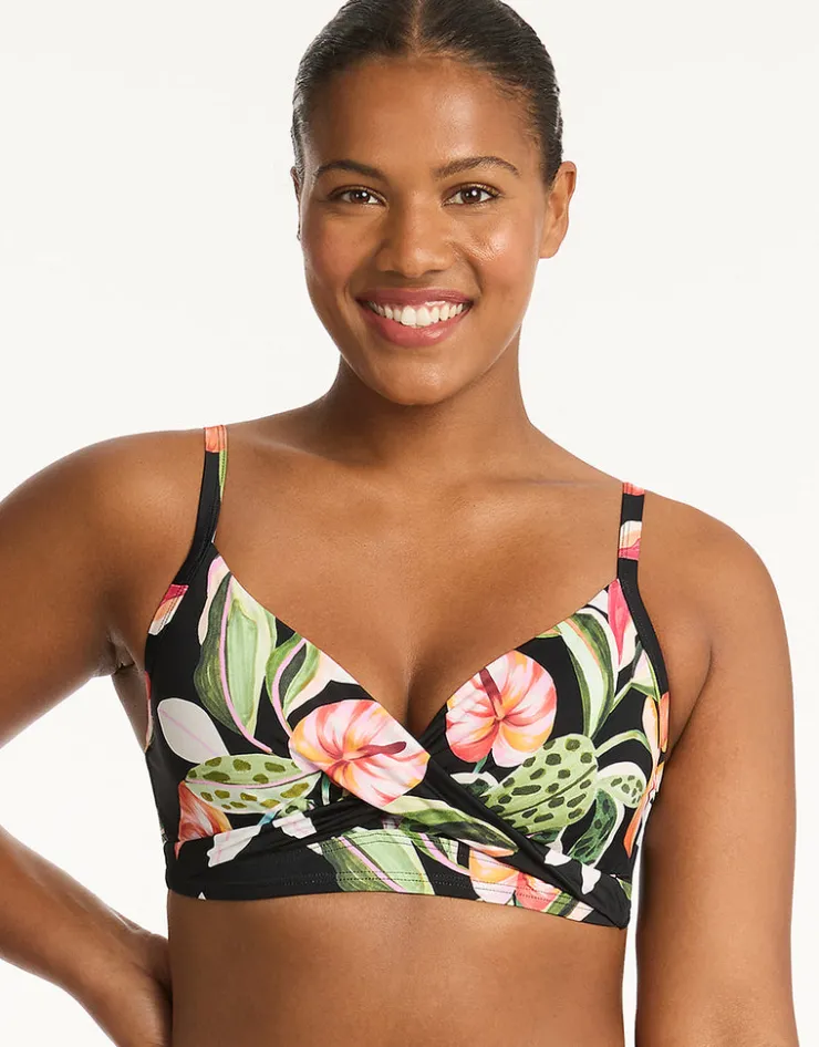 Sea Level Sundown Twist Front DD/E Bikini Top Online