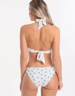 Seafolly Sunflower Border Soft Cup Halter Bikini Top - Electric Blue Sale
