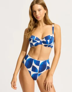 Seafolly Sunray High Waist Bikini Pant - Ultramarine Hot
