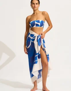 Seafolly Sunray Sarong - Ultramarine Hot