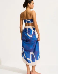 Seafolly Sunray Sarong - Ultramarine Hot