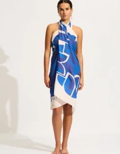 Seafolly Sunray Sarong - Ultramarine Hot