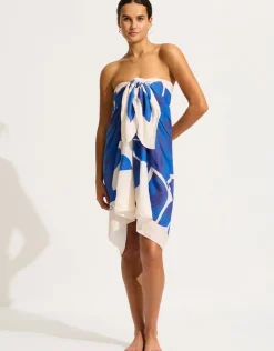 Seafolly Sunray Sarong - Ultramarine Hot