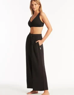 Sea Level Sunset Beach Pant - Black New