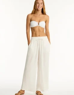 Sea Level Sunset Beach Pant - White Discount