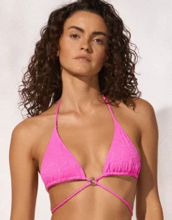 Watercult Supernova Strappy Triangle Bikini Top - Superpink Fashion