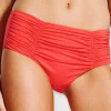 Seafolly Swim Gathered Front Retro Bikini Bottom - Chilli Hot