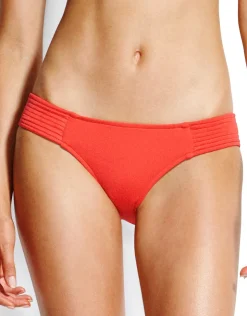 Seafolly Swim Quilted Hipster Bikini Bottom - Chilli Red Discount