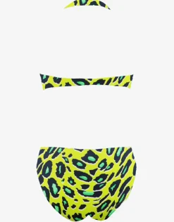 Roidal Syrah Bandeau Bikini Set - Yellow Hot