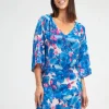 Nuria Ferrer Tahiti Beach Dress - Blue Floral Hot