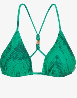 ViX Paula Hermanny Tamale Jaque T-Back Tri Bikini Top - Green New