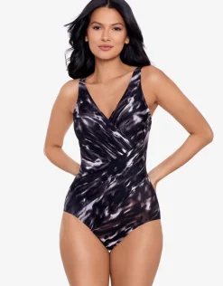 Miraclesuit Tempest Oceanus Swimsuit - Black New