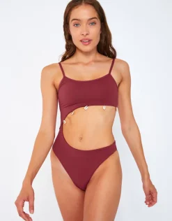 Banana Moon Terrasun Fentana Swimsuit - Dark Rose New