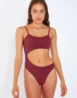 Banana Moon Terrasun Fentana Swimsuit - Dark Rose New