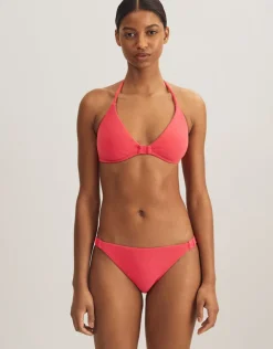 Polo Ralph Lauren Terry Logo Halter Tri Bikini Top - Coral Best