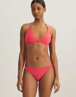 Polo Ralph Lauren Terry Logo Halter Tri Bikini Top - Coral Best