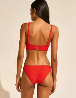 Maryan Mehlhorn The Bloom Bralette Bikini Top - Radiant Red Best