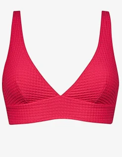 Maryan Mehlhorn The Bloom Bralette Bikini Top - Radiant Red Best