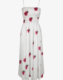 Maryan Mehlhorn The Bloom Dress - White Red Best