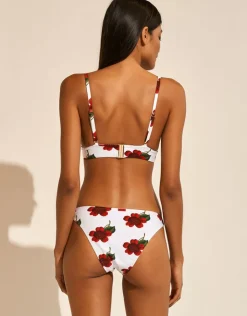 Maryan Mehlhorn The Bloom Ring Side Bikini Pant - White Red Best