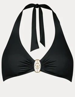 Watercult The Essentials Halter Bikini Top - Black Best