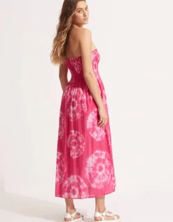 Seafolly Tie Dye Skirt Dress - Rose Pink Fashion