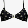 Watercult Tiles Craft Bralette Bikini Top - Black Neutrals Sale