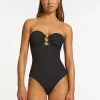 Jets Tirari Nights Bandeau Swimsuit - Black Outlet