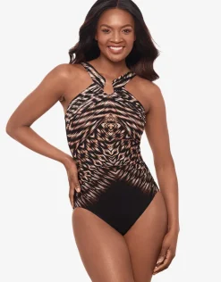 Miraclesuit Topkapi Aphrodite Swimsuit - Black Multi Discount