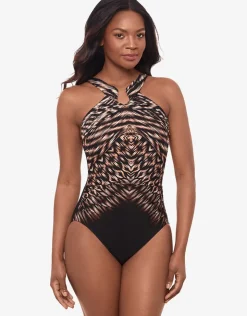 Miraclesuit Topkapi Aphrodite Swimsuit - Black Multi Discount