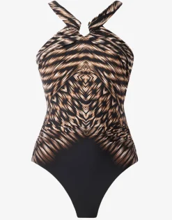 Miraclesuit Topkapi Aphrodite Swimsuit - Black Multi Discount