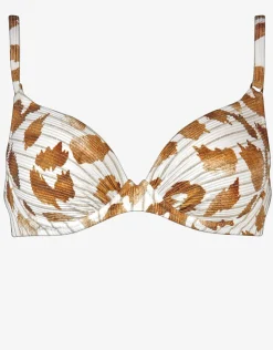 Maryan Mehlhorn Traces Underwired Bikini Top - White Caramel Fashion
