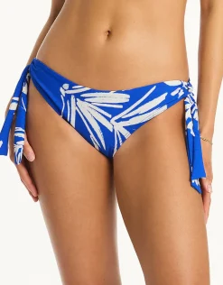 Sea Level Tradewind Tie Side Bikini Pant - Cobalt New