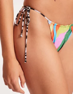 Seafolly Tropfest Reversible Drawstring Rio Bikini Pant Best