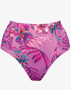 Lidea Tropic Radiance High Waist Bikini Pant - Electric Pink Sale