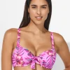 Lidea Tropic Radiance Underwired Bikini Top - Electric Pink Clearance