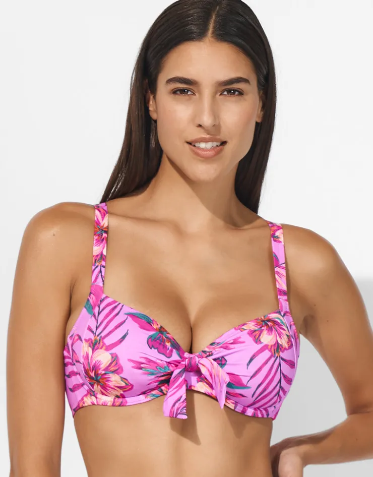 Lidea Tropic Radiance Underwired Bikini Top - Electric Pink Clearance