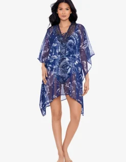 Miraclesuit Tropica Toile Kaftan - Midnight Clearance
