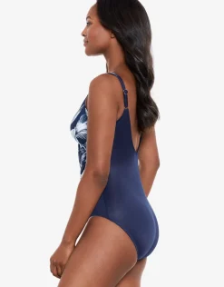 Miraclesuit Tropica Toile Oceanus Swimsuit - Navy White Best