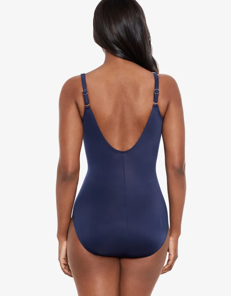 Miraclesuit Tropica Toile Oceanus Swimsuit - Navy White Best