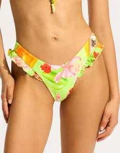 Seafolly Tropique High Cut Rio Bikini Pant - Aloe Gel Discount