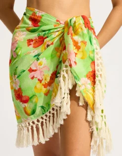 Seafolly Tropique Mini Sarong - Aloe Gel Outlet