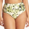 Sea Level Troppica High Waist Gathered Side Bikini Pant - White Online