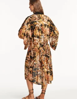 Sea Level Troppica Kimono - Black Clearance