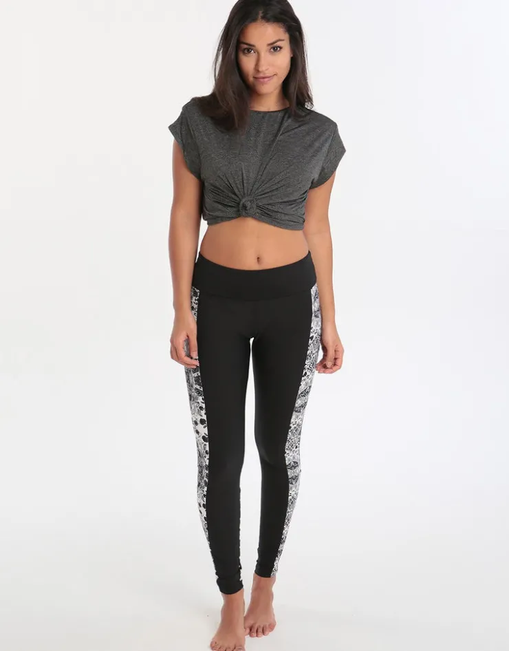 Seafolly Twist Front Crop Tee - Grey Marle Clearance