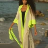 Pitusa Two Tone Kimono - Ecru Hot