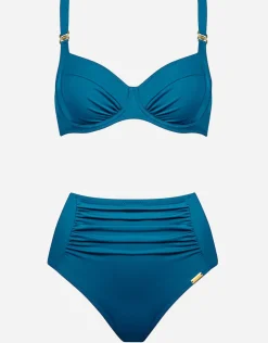 Charmline Uni Underwired Bikini Set - Ocean Blue Discount