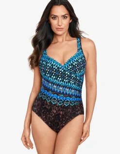 Miraclesuit Untamed It's A Wrap Swimsuit - Blue Online
