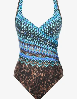 Miraclesuit Untamed It's A Wrap Swimsuit - Blue Online