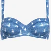 Watercult Urban Indigo Underwired Bikini Top - Denim White Fashion